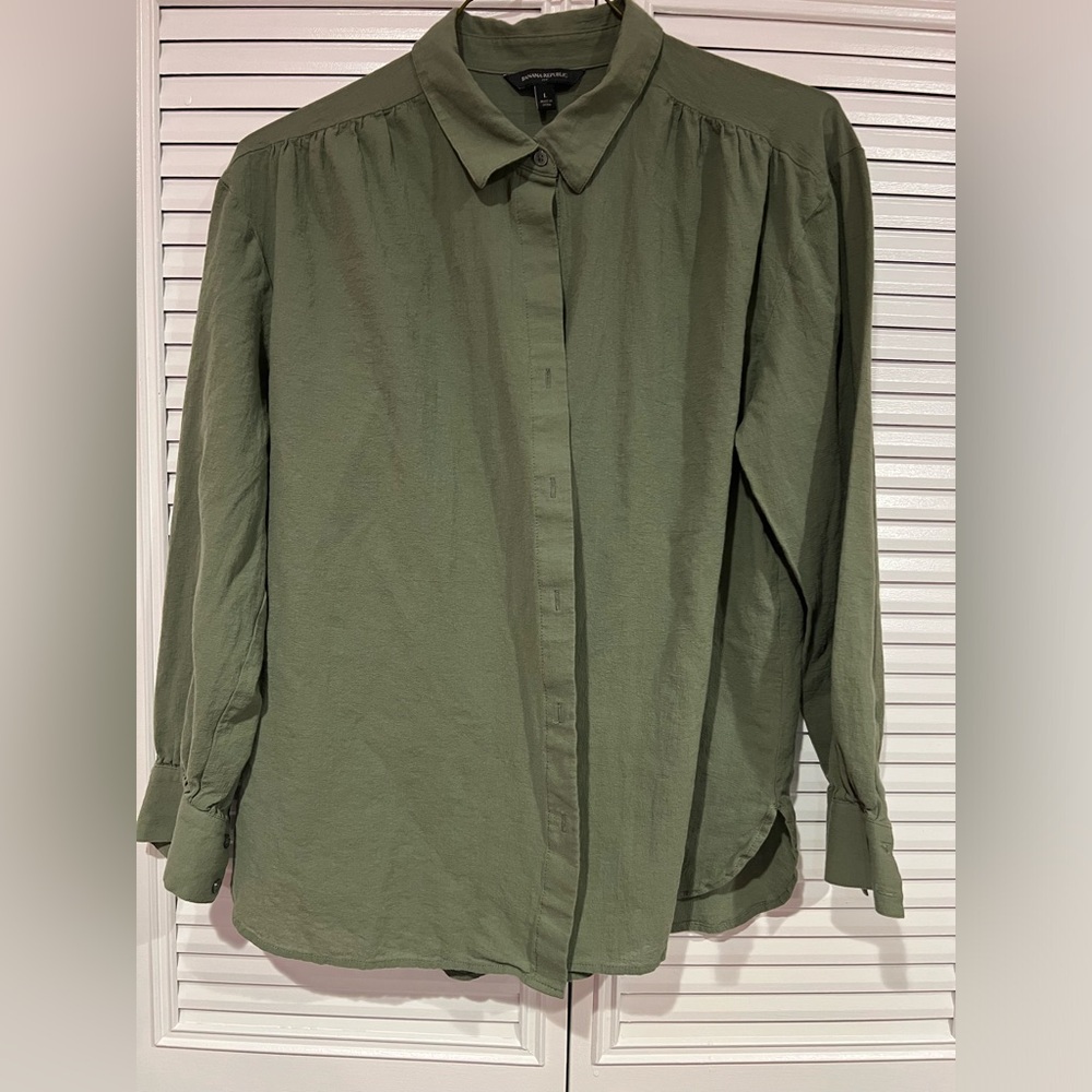 Button down in soft crape